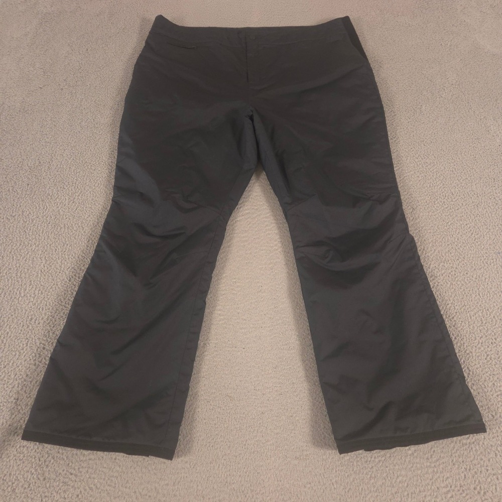 Obermeyer Pants Womens 20 Black Sugarbush Straight Leg Insulated Snow Ski Winter